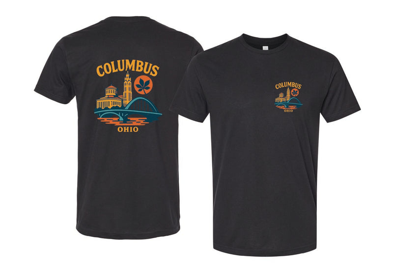 Columbus Ohio Vintage Design Souvenir Unisex Cotton Crew Neck T-Shirt
