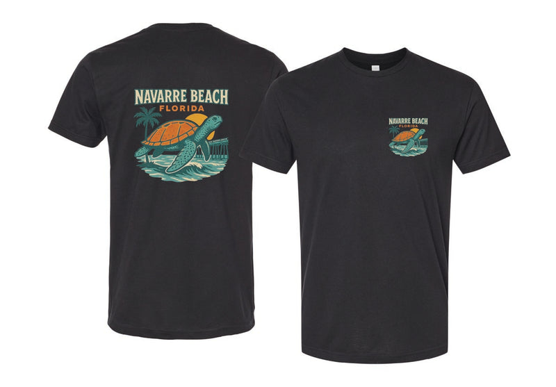 Navarre Beach Florida Vintage Design Souvenir Unisex Cotton Crew Neck T-Shirt
