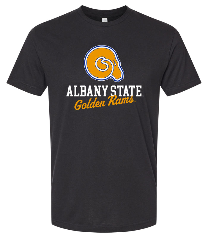 Albany State University Officially Licensed Unisex Cotton T-Shirt – Large Front ScriptDesign