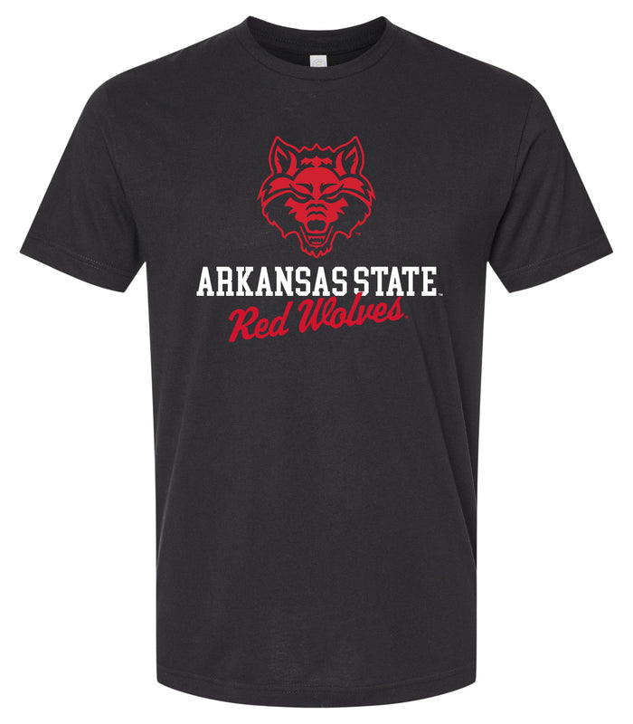 Arkansas State Officially Licensed Unisex Cotton T-Shirt – Large Front ScriptDesign