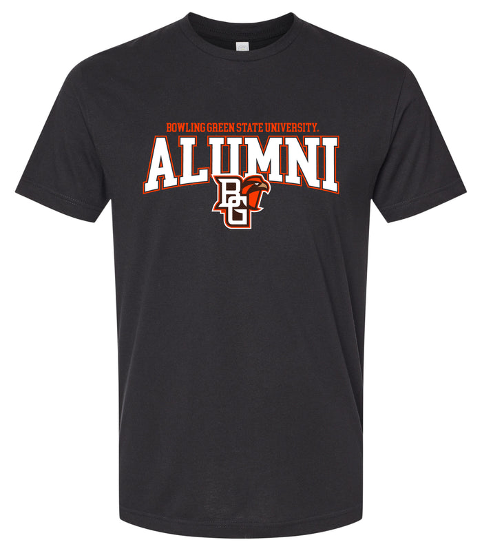 Bowling Green Falcons Officially Licensed Unisex Cotton T-Shirt – Large Front Alumni Design