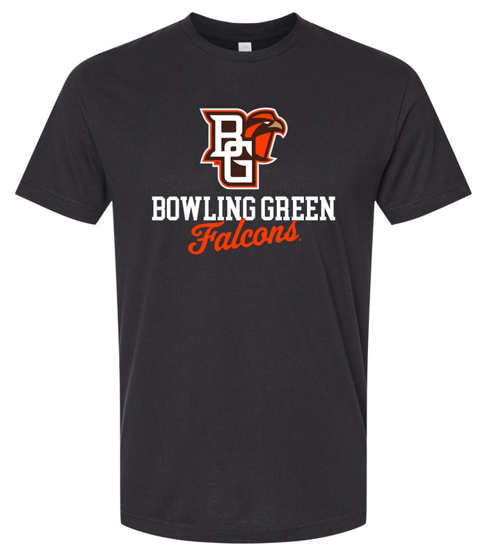 Bowling Green Falcons Officially Licensed Unisex Cotton T-Shirt – Large Front ScriptDesign