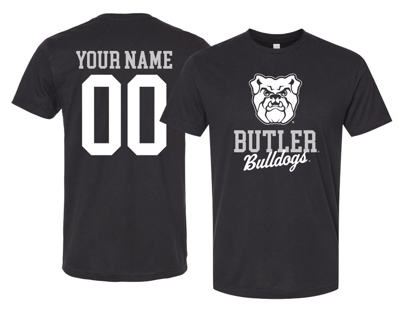 Butler Bulldogs Officially Licensed Custom Unisex T-Shirt – Collegiate Script Front Design