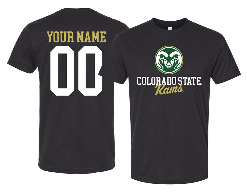 Colorado State Rams Officially Licensed Custom Unisex T-Shirt – Collegiate Script Front Design