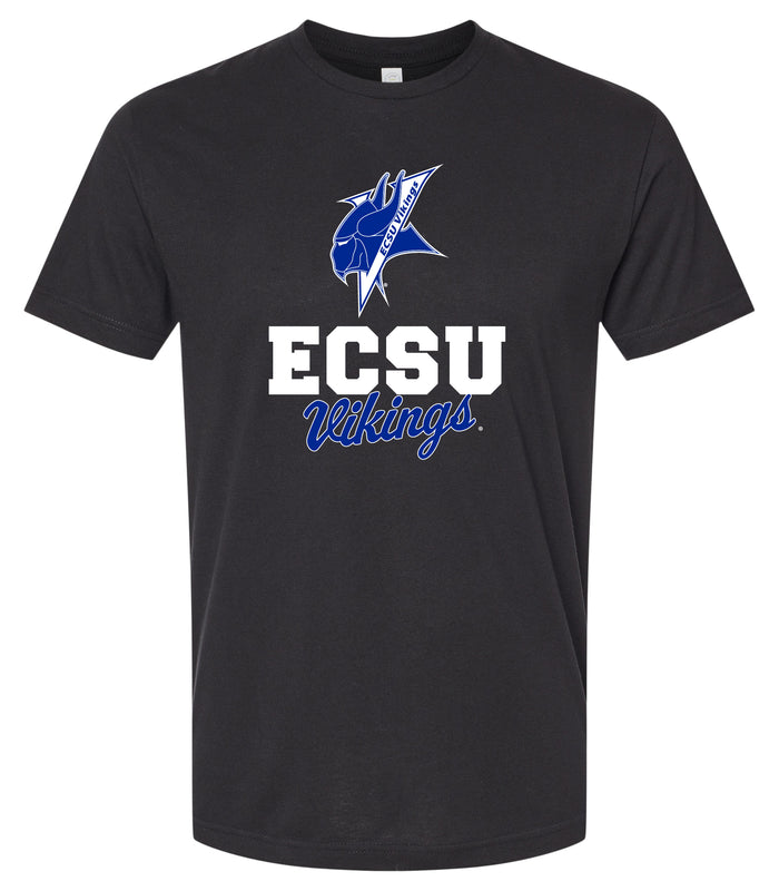 Elizabeth City State University Officially Licensed Unisex Cotton T-Shirt – Large Front ScriptDesign