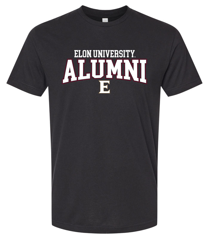Elon University Officially Licensed Unisex Cotton T-Shirt – Large Front Alumni Design