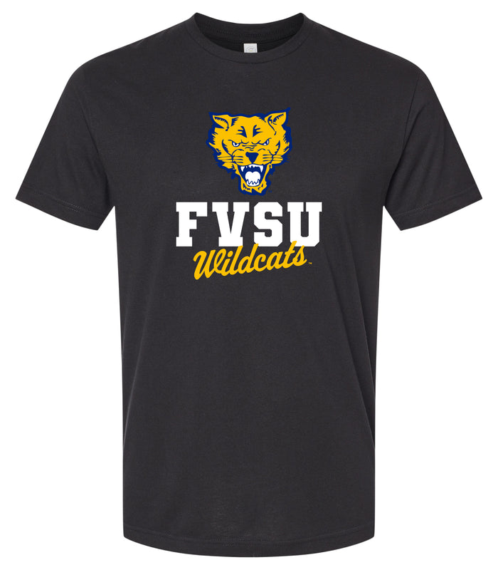 Fort Valley State University Officially Licensed Unisex Cotton T-Shirt – Large Front ScriptDesign