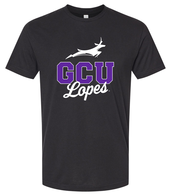 Grand Canyon University Lopes Officially Licensed Unisex Cotton T-Shirt – Large Front ScriptDesign