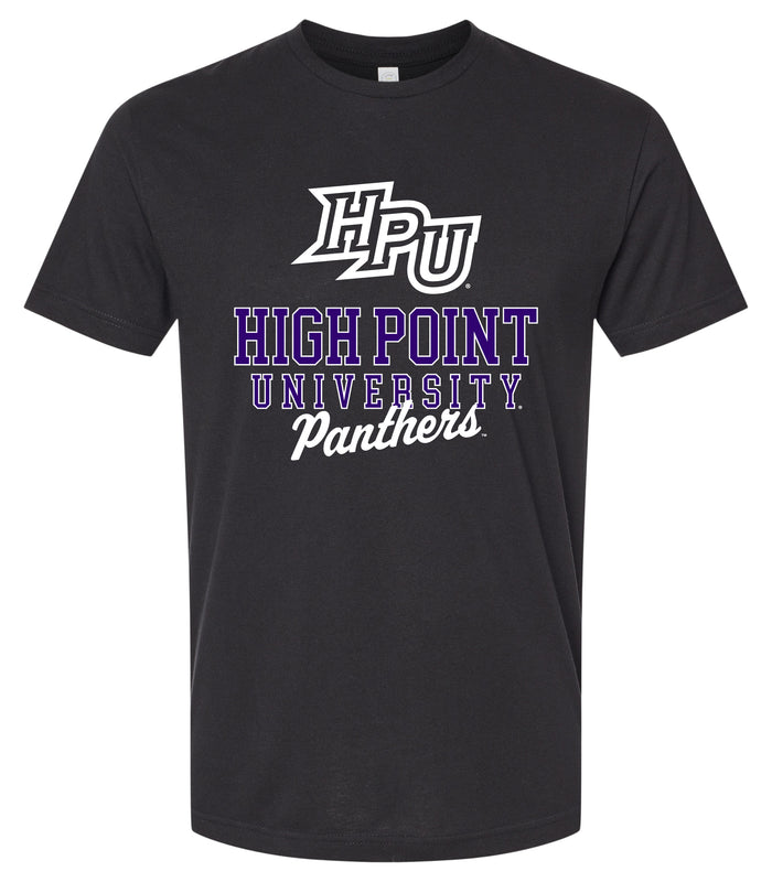 High Point University Officially Licensed Unisex Cotton T-Shirt – Large Front Script Design (Small)