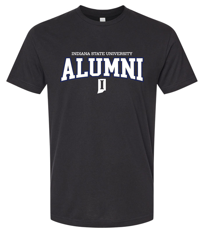 Indiana State University Officially Licensed Unisex Cotton T-Shirt – Large Front AlumniDesign