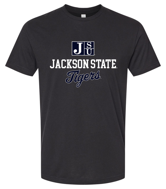 Jackson State University Officially Licensed Unisex Cotton T-Shirt – Large Front ScriptDesign