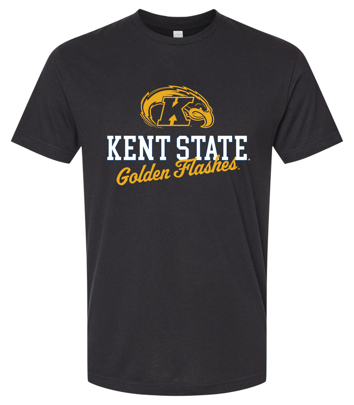 Kent State University Officially Licensed Unisex Cotton T-Shirt – Large Front ScriptDesign
