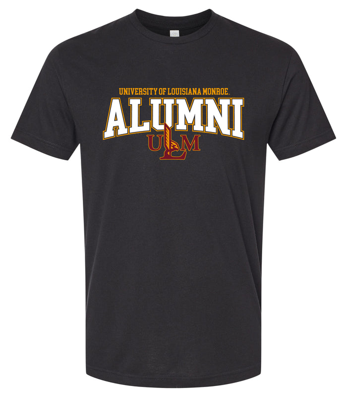 University of Louisiana Monroe Officially Licensed Unisex Cotton T-Shirt – Large Front Alumni Design
