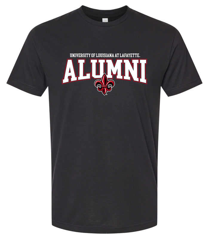 Louisiana at Lafayette Ragin' Cajuns Officially Licensed Unisex Cotton T-Shirt – Large Front Alumni Design