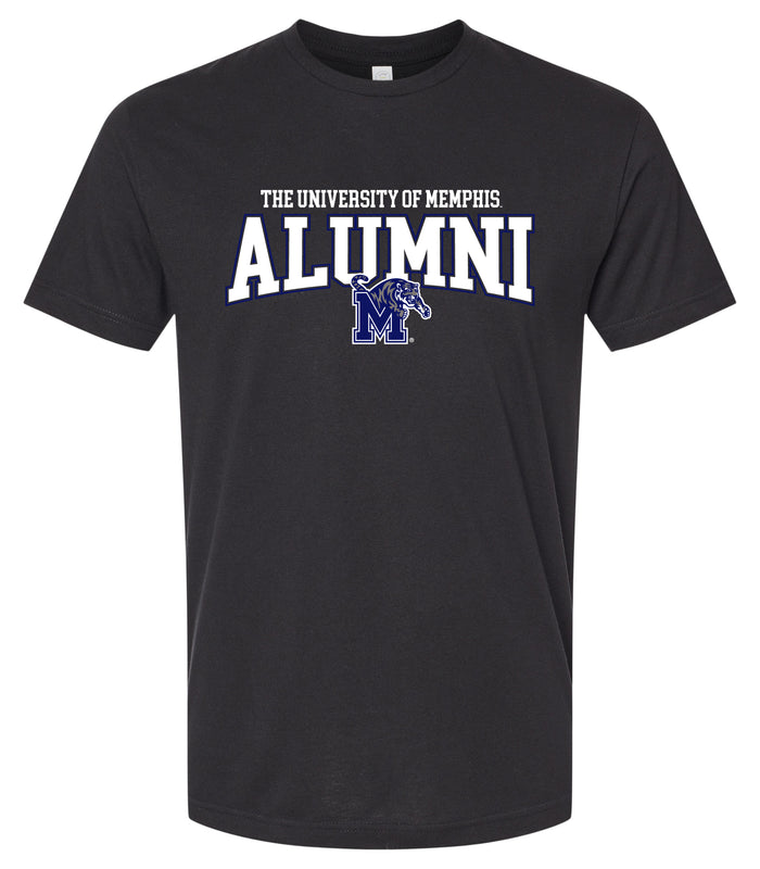 Memphis Tigers Officially Licensed Unisex Cotton T-Shirt – Large Front Alumni Design