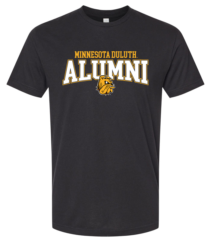 Minnesota Duluth Bulldogs Officially Licensed Unisex Cotton T-Shirt – Large Front Alumni Design