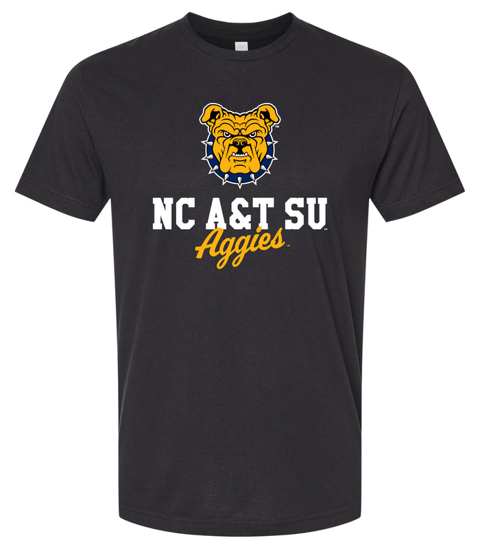 North Carolina A&T State Aggies Officially Licensed Unisex Cotton T-Shirt – Large Front Script Design