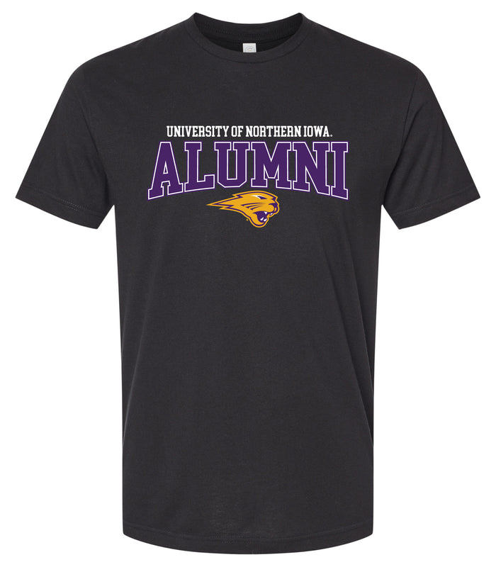 Northern Iowa Panthers Officially Licensed Unisex Cotton T-Shirt – Large Front Alumni Design XS