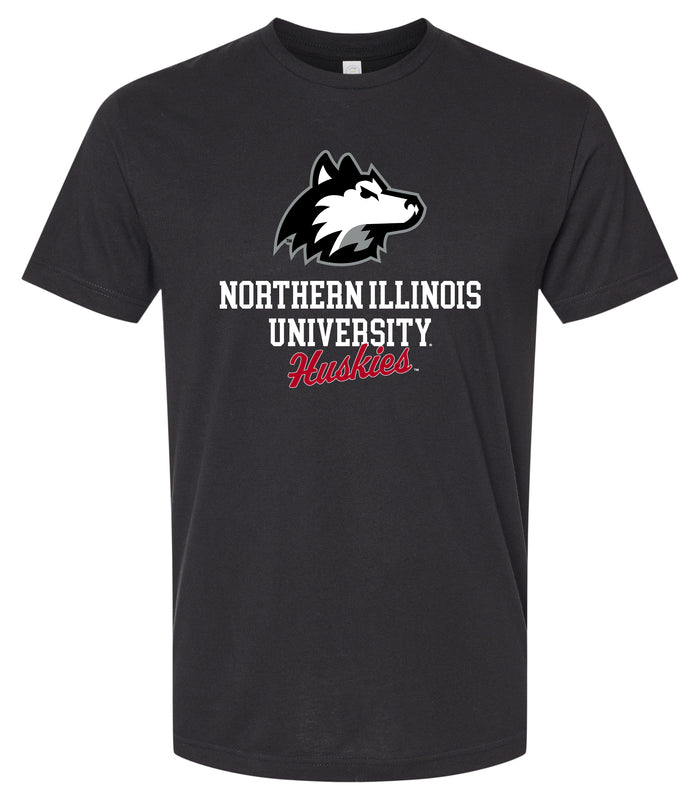 Northern Illinois Huskies Officially Licensed Unisex Cotton T-Shirt – Large Front Script Design