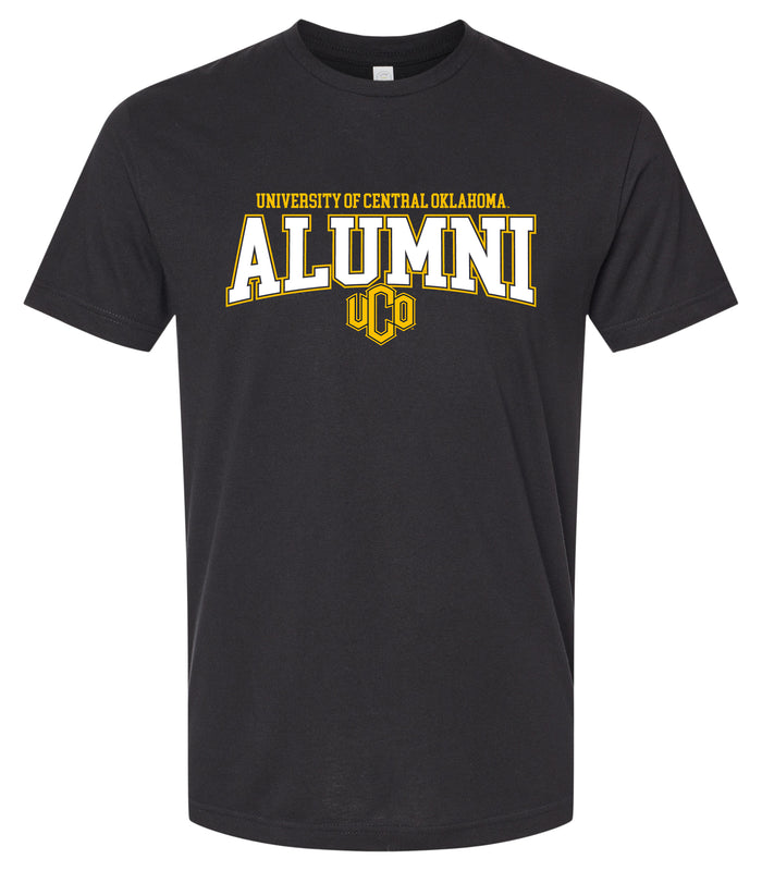 University of Central Oklahoma Bronchos Officially Licensed Unisex Cotton T-Shirt – Large Front Alumni Design