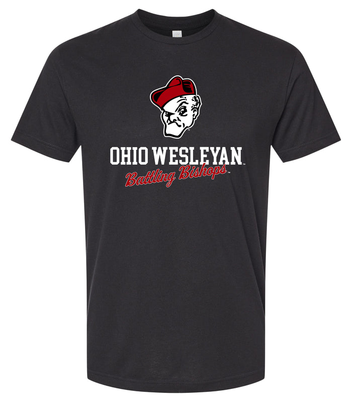 Ohio Wesleyan University Officially Licensed Unisex Cotton T-Shirt – Large Front Script Design