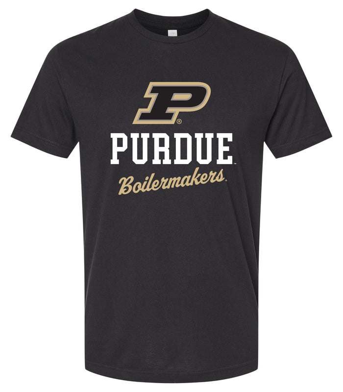 Purdue Boilermakers Officially Licensed Unisex Cotton T-Shirt – Large Front Script Design