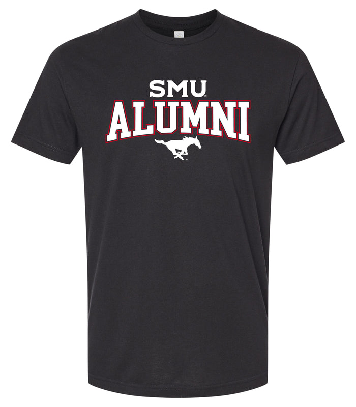 Southern Methodist University Officially Licensed Unisex Cotton T-Shirt – Large Front Alumni Design XS