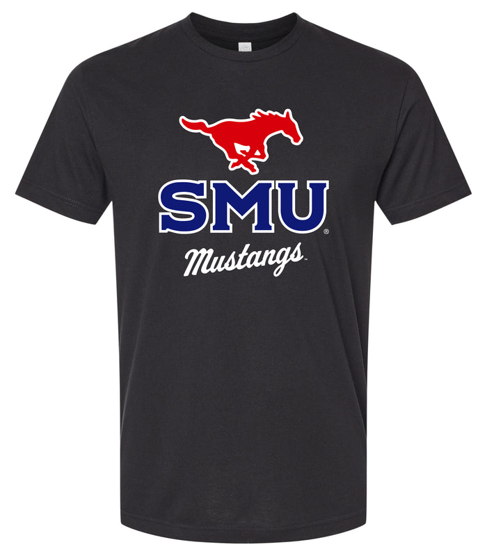 Southern Methodist University Officially Licensed Unisex Cotton T-Shirt – Large Front Script Design