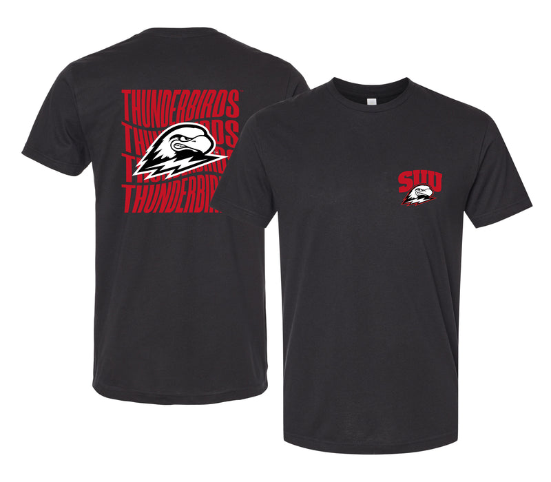 Southern Utah University Officially Licensed Unisex T-Shirt – Left Chest and Large Back Ripple Design