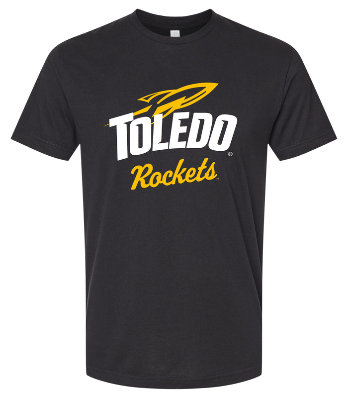 Toledo Rockets Officially Licensed Unisex Cotton T-Shirt – Large Front Script Design XS