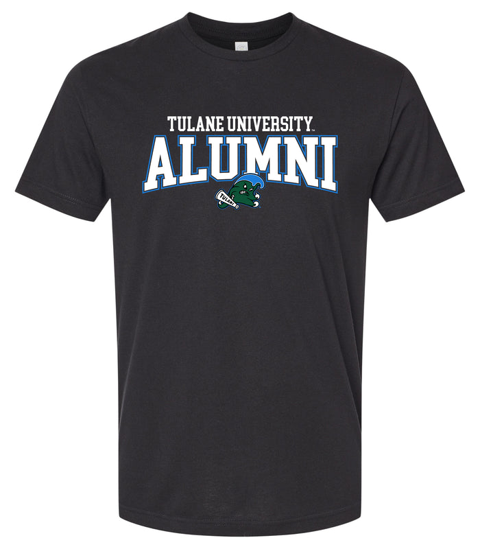 Tulane University Green Wave Officially Licensed Unisex Cotton T-Shirt – Large Front Alumni Design