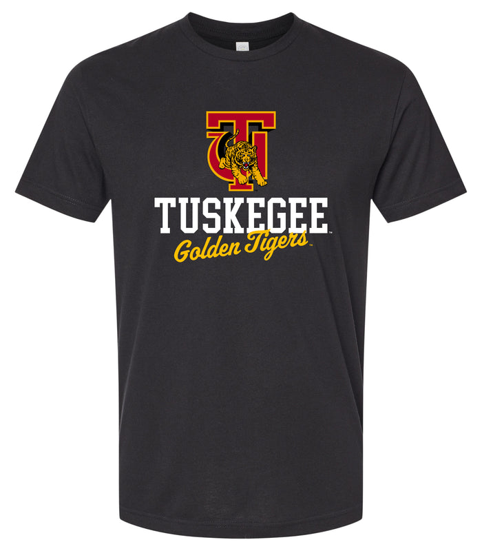 Tuskegee University Officially Licensed Unisex Cotton T-Shirt – Large Front Script Design XS
