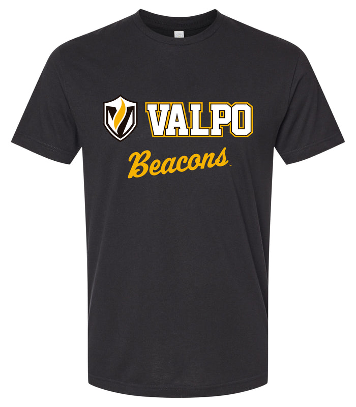 Valparaiso University Officially Licensed Unisex Cotton T-Shirt – Large Front Script Design XS