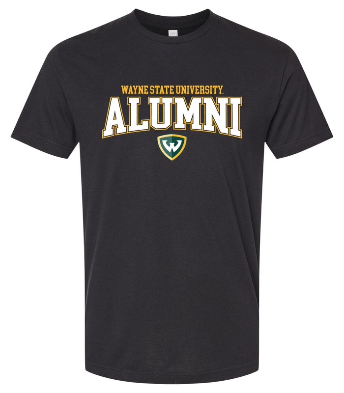 Wayne State Officially Licensed Unisex Cotton T-Shirt – Large Front Alumni Design