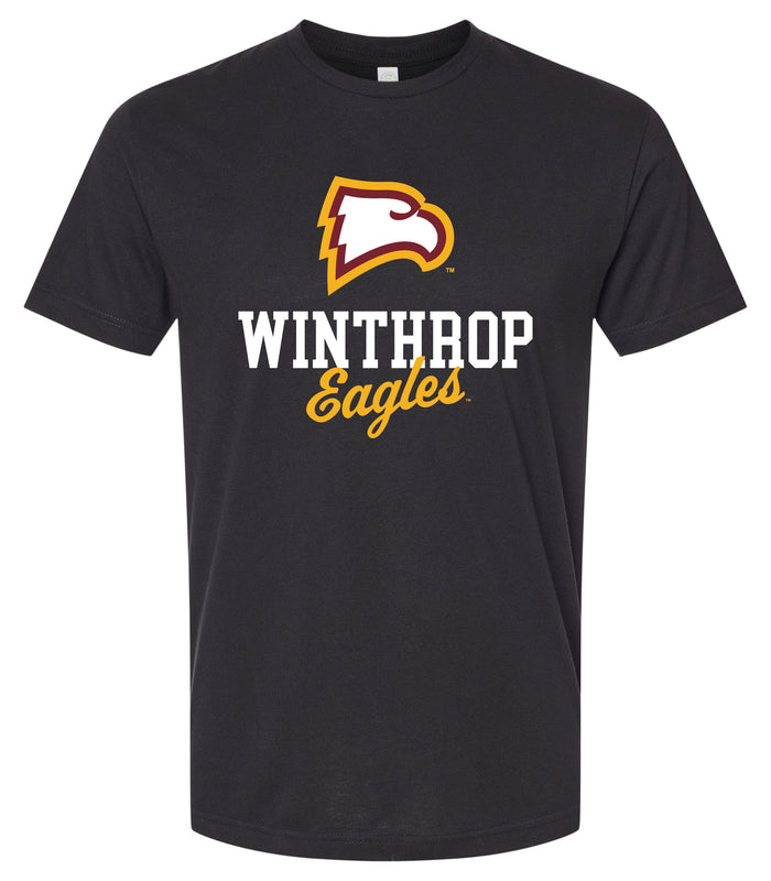 Winthrop University Officially Licensed Unisex Cotton T-Shirt – Large Front Script Design XS