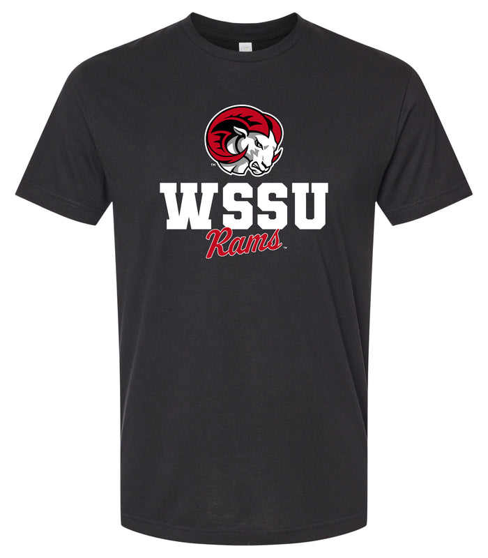Winston-Salem State Officially Licensed Unisex Cotton T-Shirt – Large Front Script Design