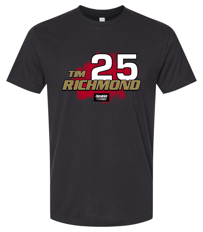 Tim Richmond #25 Nascar Offic. LIC. Unisex Cotton Crew Neck T-Shirt - Large Front Paint Design