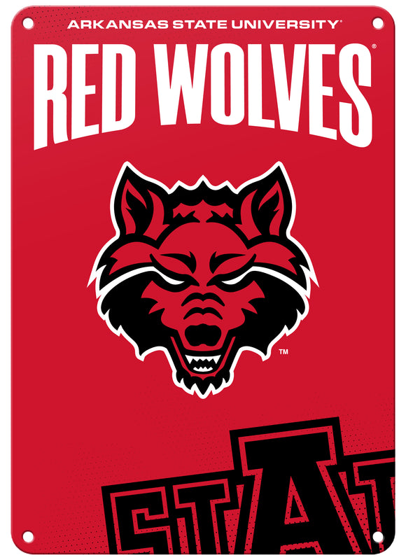 Arkansas State Officially Licensed College Wall Décor Metal Sign – Select Your Size 7 x 10-Inches