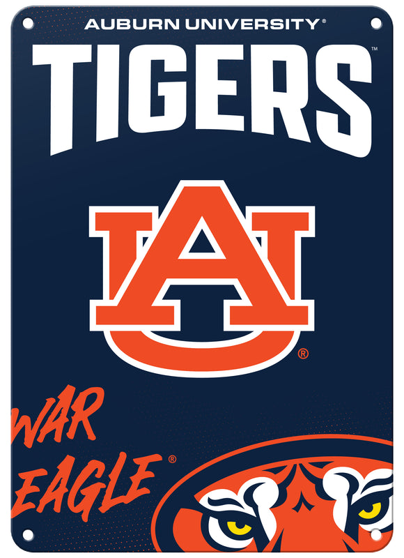 Auburn Tigers Officially Licensed College Wall Décor Metal Sign – Select Your Size 7 x 10-Inches