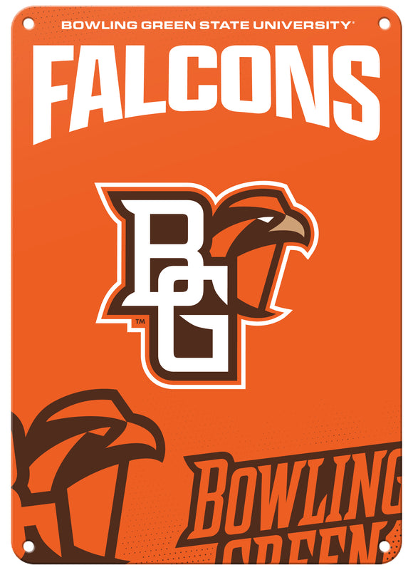 Bowling Green Falcons Officially Licensed College Wall Décor Metal Sign – Select Your Size 7 x 10-Inches