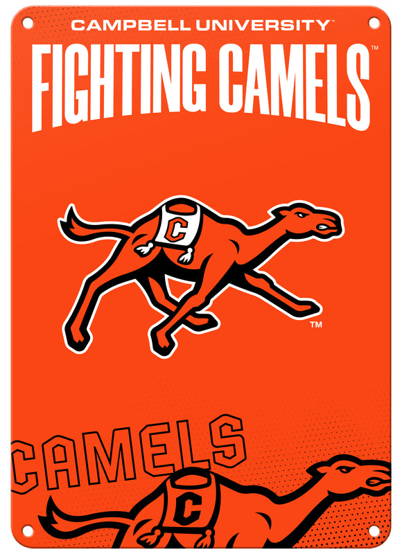 Campbell University Fighting Camels Officially Licensed College Wall Décor Metal Sign – Select Your Size 7 x 10-Inches