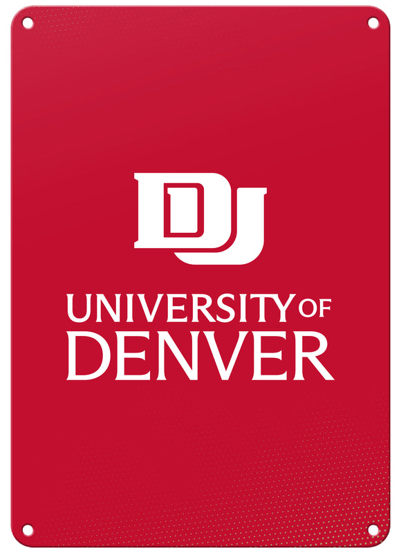University of Denver Pioneers 7"x10" College Wall Decor Metal Sign – Officially Licensed Product