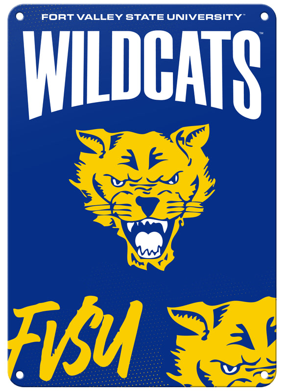 Fort Valley State University Officially Licensed College Wall Décor Metal Sign – Select Your Size 7 x 10-Inches