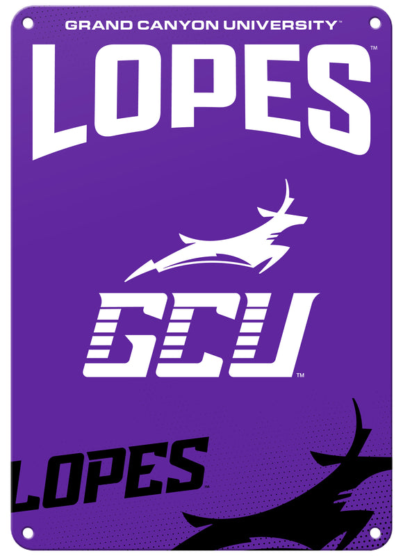 Grand Canyon University Lopes 7"x10" College Wall Decor Metal Sign – Officially Licensed Product