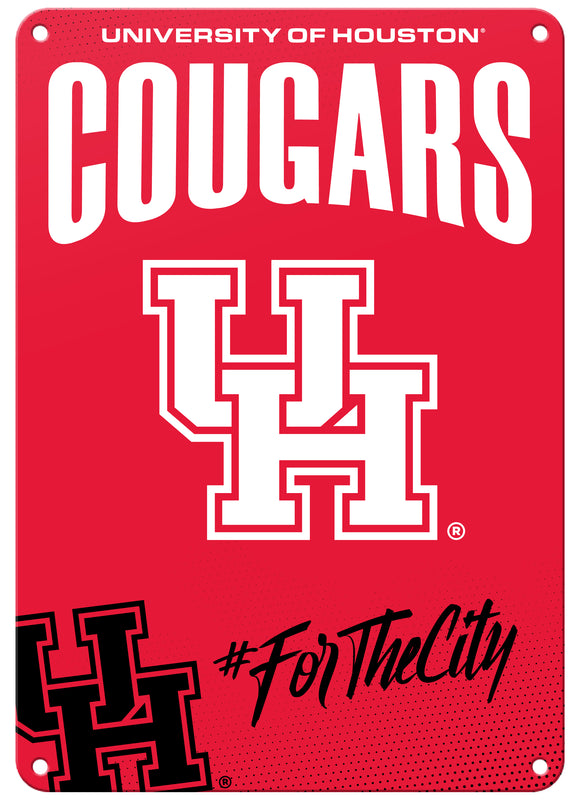 University of Houston Officially Licensed College Wall Décor Metal Sign – Select Your Size 7 x 10-Inches