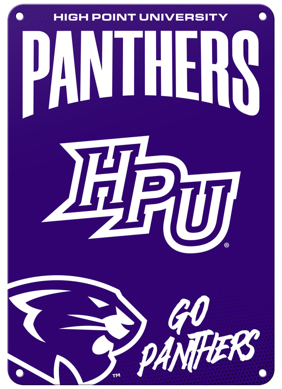 High Point University Officially Licensed College Wall Décor Metal Sign – Select Your Size 7 x 10-Inches