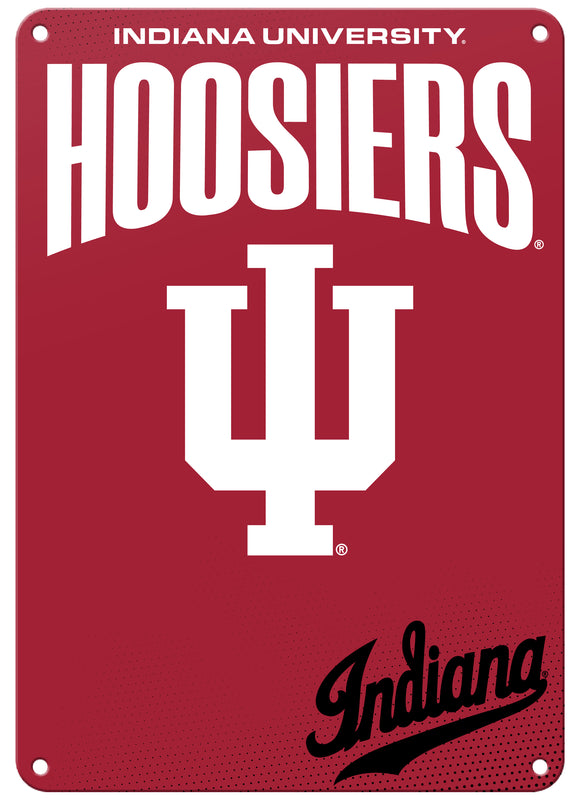 Indiana Hoosiers 7"x10" College Wall Decor Metal Sign – Officially Licensed Product