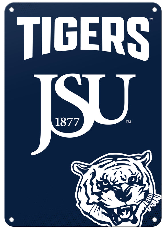 Jackson State University Officially Licensed College Wall Décor Metal Sign – Select Your Size 7 x 10-Inches