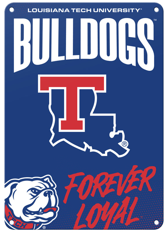 Louisiana Tech Bulldogs Officially Licensed College Wall Décor Metal Sign – Select Your Size 7 x 10-Inches