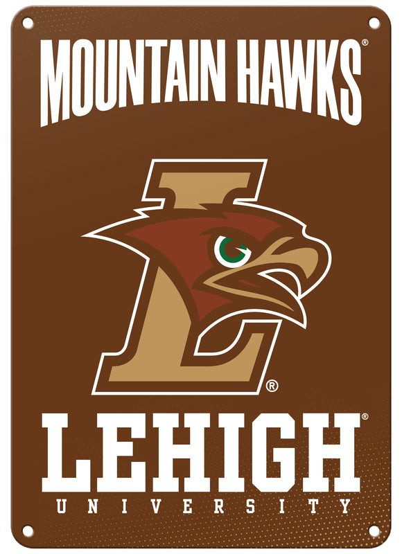 Lehigh University Mountain Hawks 7"x10" College Wall Decor Metal Sign – Officially Licensed Product